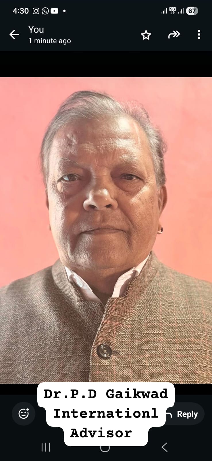 Dr. P. D. Gaikwad